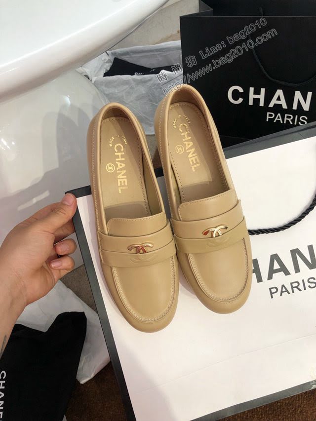 Chanel女鞋 香奈兒2020春夏頂級涼鞋系列 Chanel爆款休閒女單皮鞋  naq1306